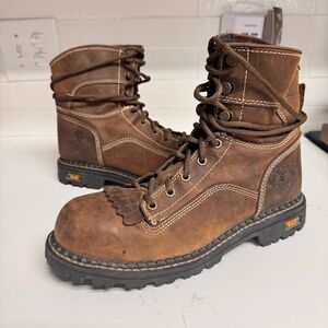 Women’s Georgia Boot Lace to Toe Nano Composite Toe Work Boot Size 8